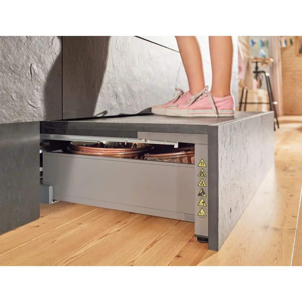 Gaveta para Elevação Space Step c/ Blumotion 410mm - Kit - Gavetas Metálicas