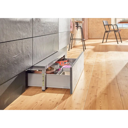 Gaveta para Elevação Space Step c/ Blumotion 410mm - Kit - Gavetas Metálicas