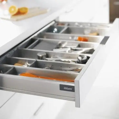 Gaveta Tandembox Baixa - 450mm x larg 900mm | Cinza - 01 Kit - Gavetas Metálicas
