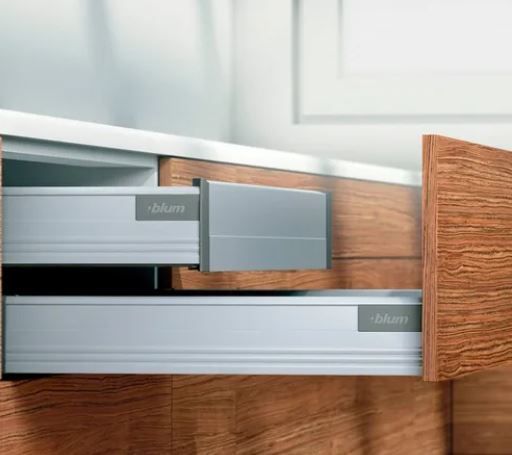 Gaveta Tandembox Baixa - 450mm x Modulo 900mm | Cinza - 01 Kit - Gavetas Metálicas