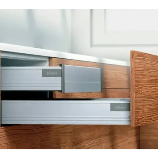 Gaveta Tandembox Baixa - 500mm x larg 300mm | Cinza - 30kg - 01 Kit - Gavetas Metálicas