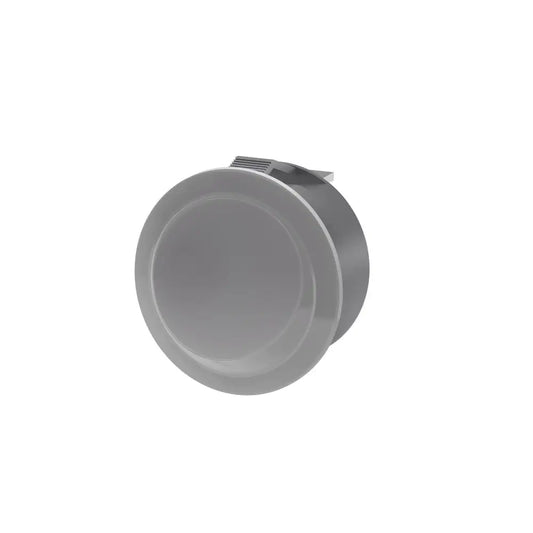 Interruptor de Embutir Redondo Simples Cinza - 12A/250 - 13942165 - Interruptores