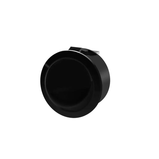 Interruptor de Embutir Redondo Simples Preto - 12 A/250 - 13939621 - Interruptores