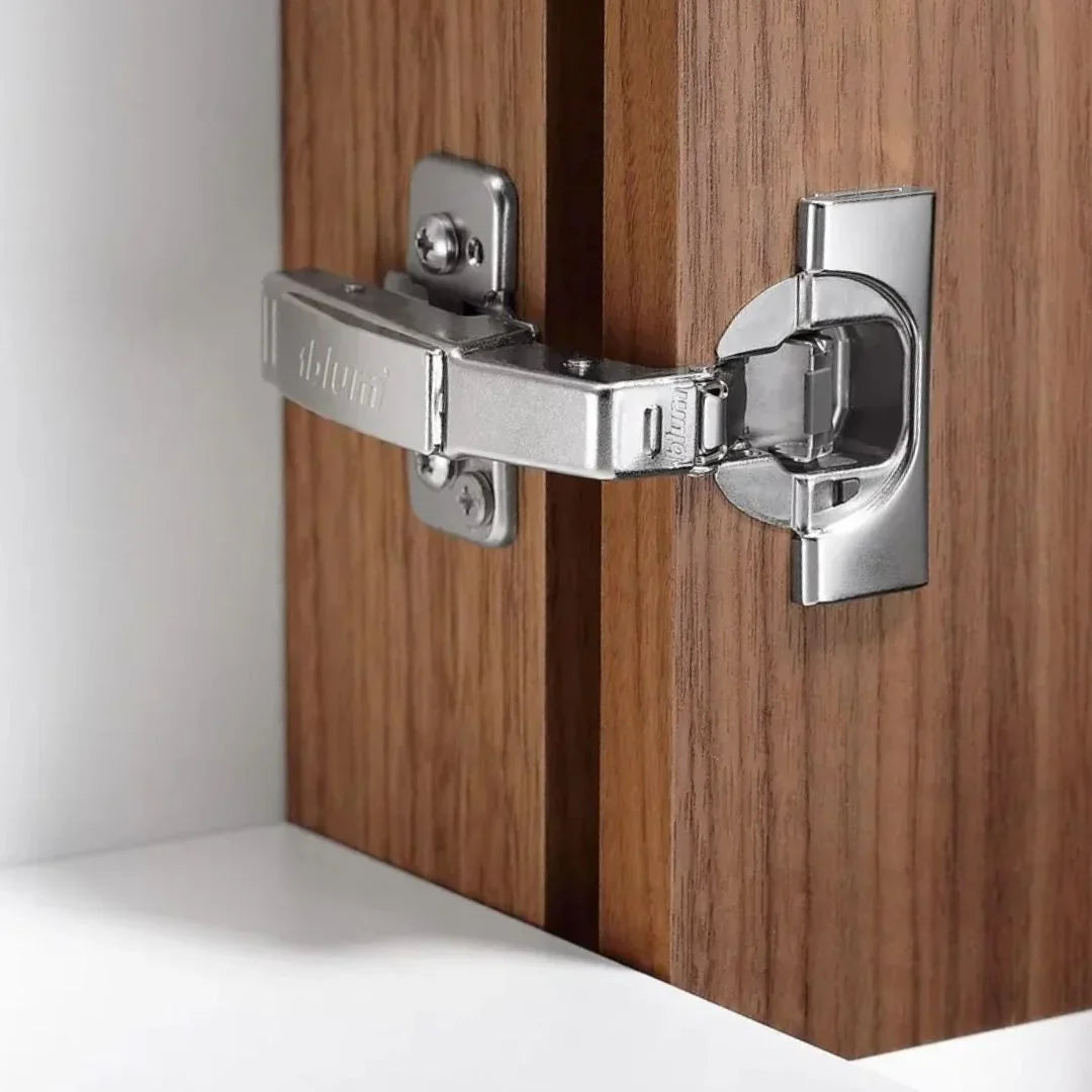 Kit 2 Dobradiças Blum Clip Top 95° | Canto Falso | Amort. Blumotion - Dobradiças