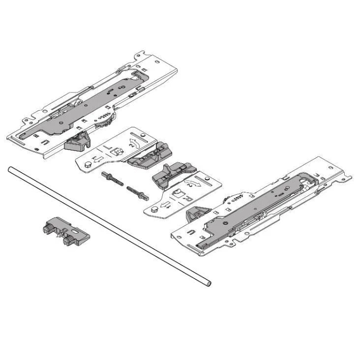 Kit Abertura Tip On para Blum Tandembox | Atende 350mm a 600mm | Direito e Esquerdo - Acessórios