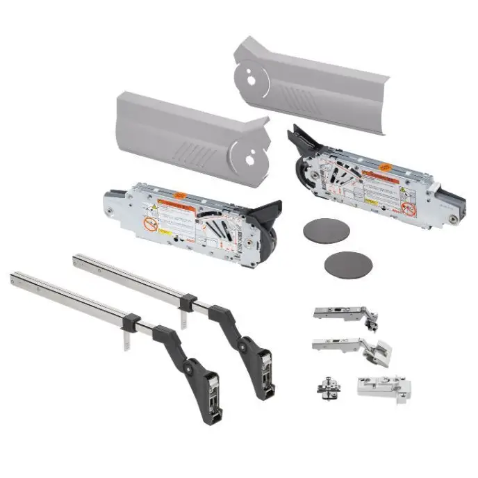 Kit Aventos Hf - (Ag/Pf: 560-710mm) - Cinza - Articuladores