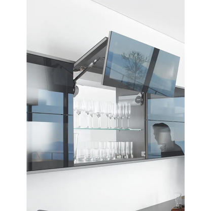 Kit Aventos Hf - (Ag/Pf: 560-710mm) - Cinza - Articuladores