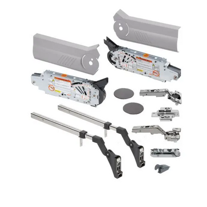 Kit Aventos Hf - (Ag/Pf: 700-900mm) - Cinza - Articuladores