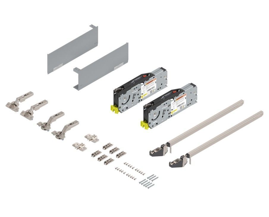 Kit Aventos HF Top - Ag/Pf: 840-1200mm - Ac.25 + bc.39 - Cinza Claro | 01 Kit - Sem Categoria