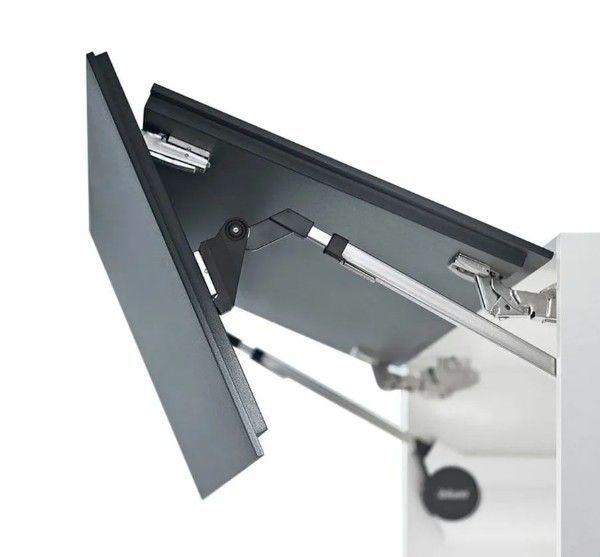 Kit Aventos HF Top - Ag/Pf: 840-1200mm - Ac.25 + bc.39 - Cinza Claro | 01 Kit - Sem Categoria