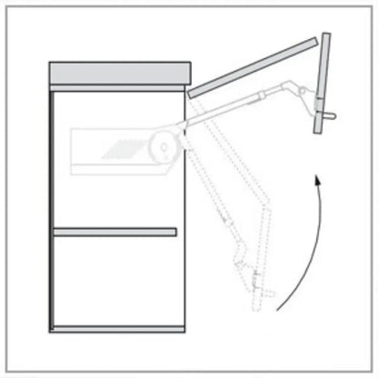 Kit Blum Aventos HF | Altura 760 - 1040mm (AC.28+BC.39) - 31038514 BLUM