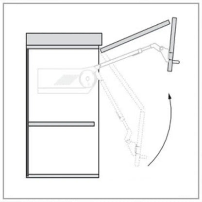 Kit Blum Aventos HF Servo-Drive | Altura 760 - 1040mm (AC.28 + BC.39) - 31034896 - Articuladores