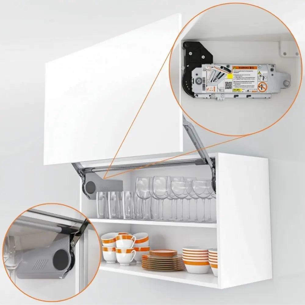 Kit Blum Aventos HL | Altura 400 a 550mm - Peso 2,75 a 6,75kg | (AC.25 + BC.38) 31025242 - Articuladores