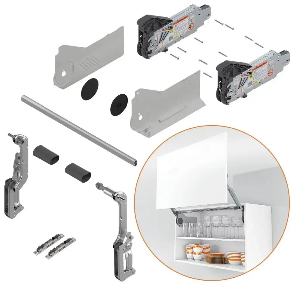 Kit Blum Aventos HL | Altura 400 a 550mm - Peso 6,5 a 8,9kg | (AC.27 + BC.38) 31024688 - Articuladores