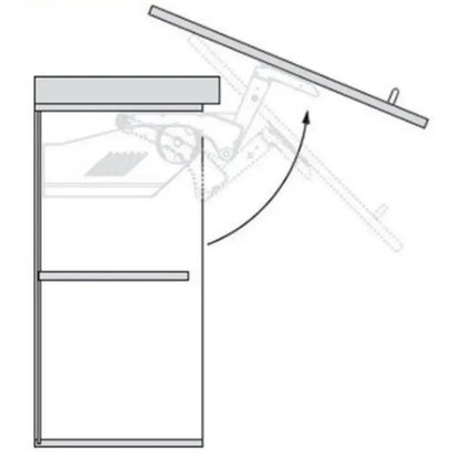 Kit Blum Aventos HS | Altura 350 - 525mm Tipo B | 31024246 - Articuladores