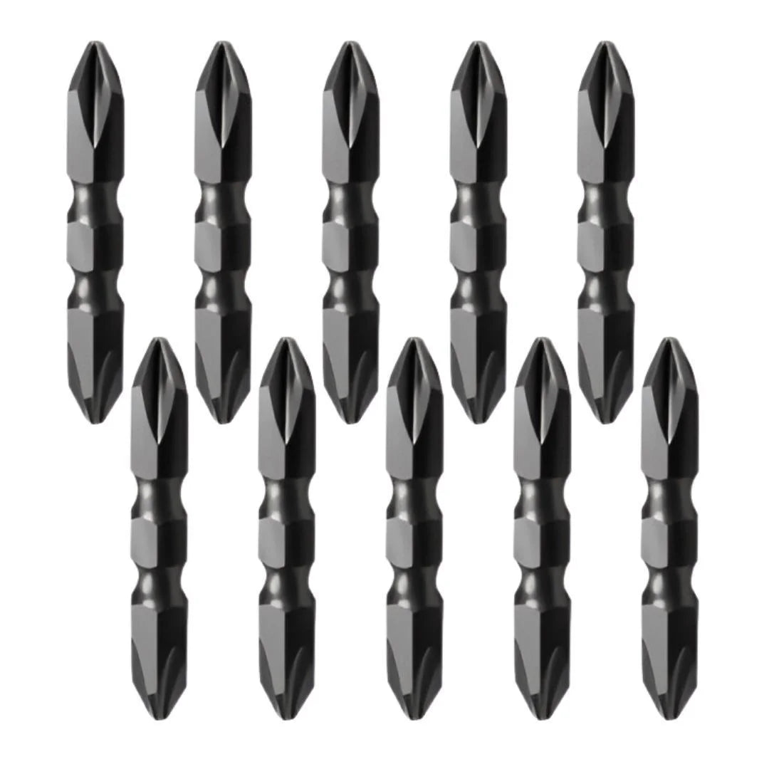Ponteira Phillip Magnética 2 Pontas 4x45mm - Pacote Com 10 - Ponteiras