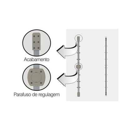 Kit Desempenador Para Portas Embutido - 1 Porta - Dp-101/1 - Acessórios