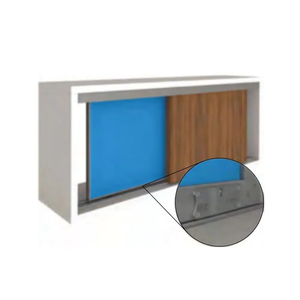 Kit Deslizante para Porta de Correr RO 47 | Embutido | 60Kg | Rometal - Sistemas Deslizantes