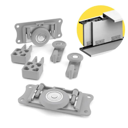 Kit Deslizante para Porta de Correr RO 47 | Embutido | 60Kg | Rometal - Sistemas Deslizantes