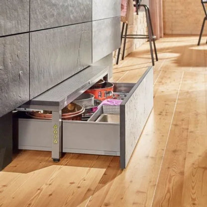 Kit Gaveta para Elevação Space Step c/ Blumotion - Kit Completo - Gavetas Metálicas