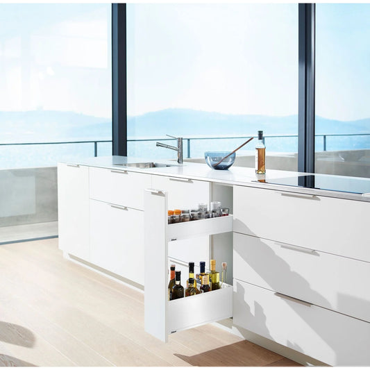 Kit Gaveta Porta Tempero Blumotion 450mm 20kg | Branco Seda | Blum Sem Categoria