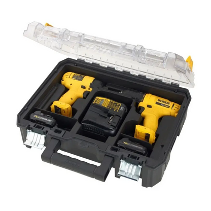 Kit Parafusadeira/Furadeira 3/8’’ + Parafusadeira de Impacto 1/4’’ + Maleta - Dewalt - Elétricas