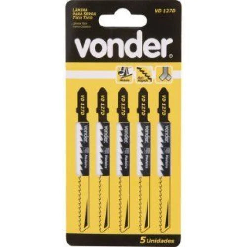 Lâmina Serra Tico-Tico Vd 244D (Cart C/5) - Vonder - 46.33.100.244 - Lâminas e Serras