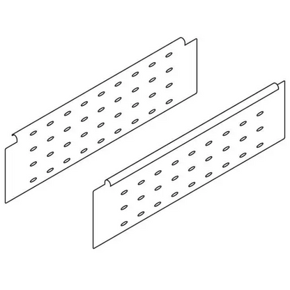Lateral Matebox Boxside 450mm - Branco - Par - Corrediças