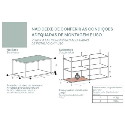 Perfil Alumínio Link 1 Aba | RM-284 | Aço Corten MicroTX | 3 Metros - Perfis