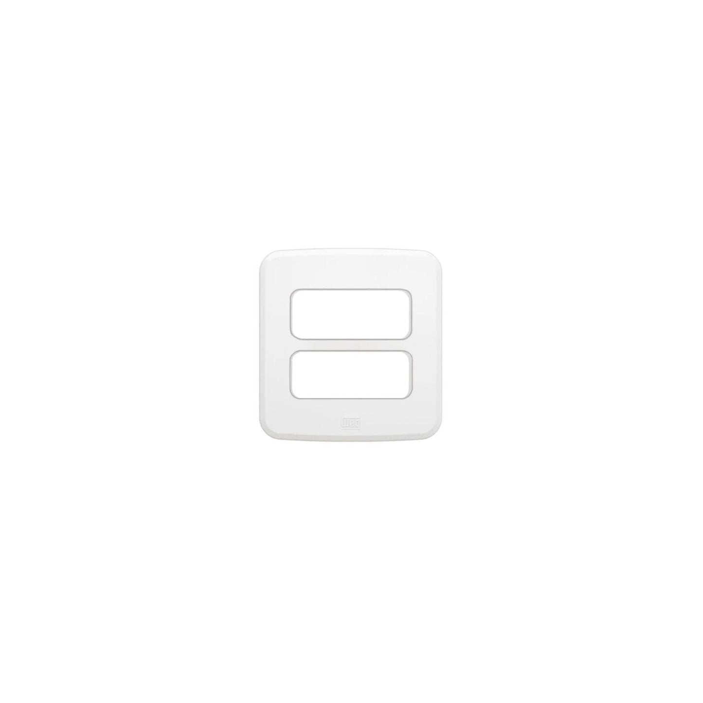Miniplaca Para Tomada/ Interruptor 2 Poisções Branco - Embutir WEG