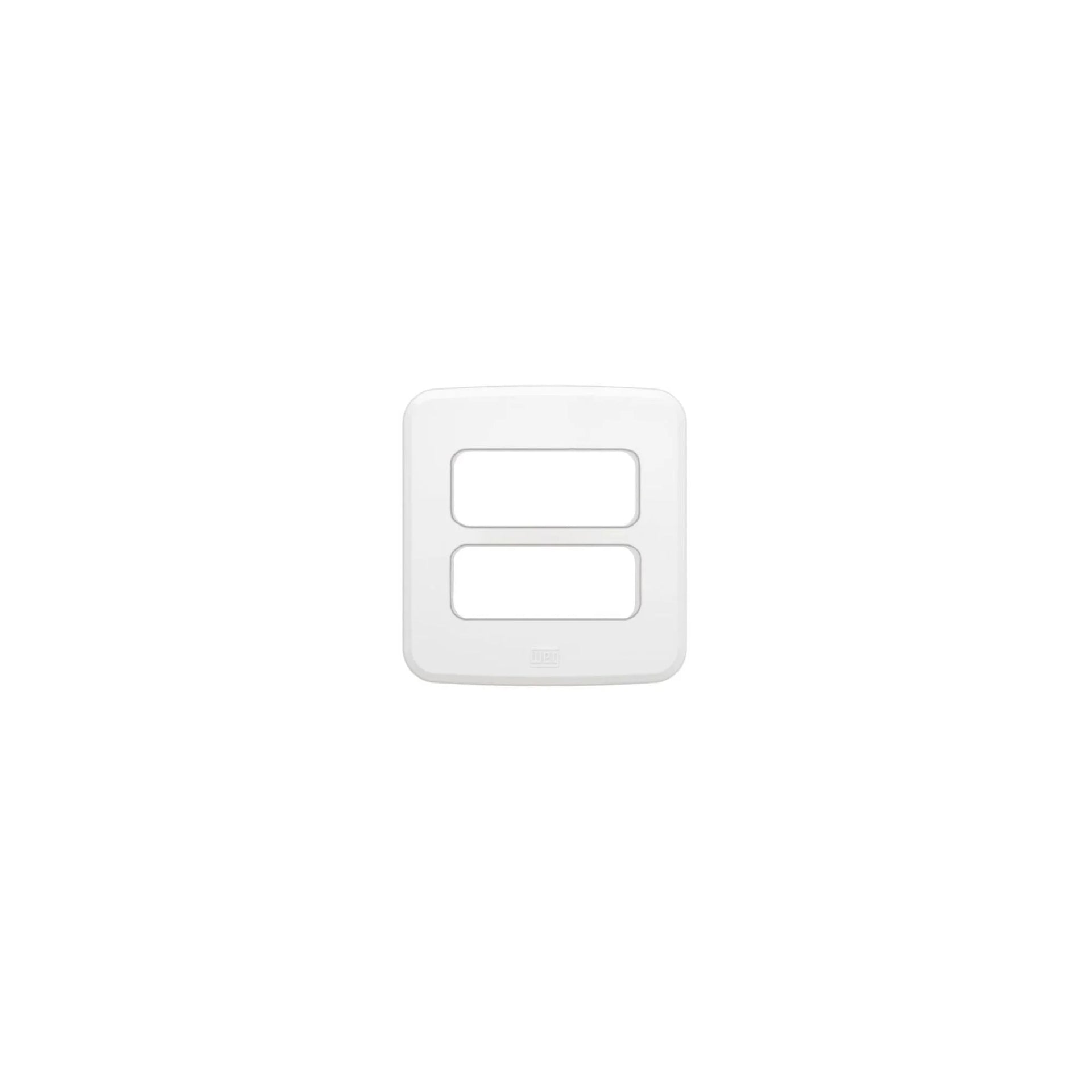 Miniplaca Para Tomada/ Interruptor 2 Poisções Branco - Embutir WEG