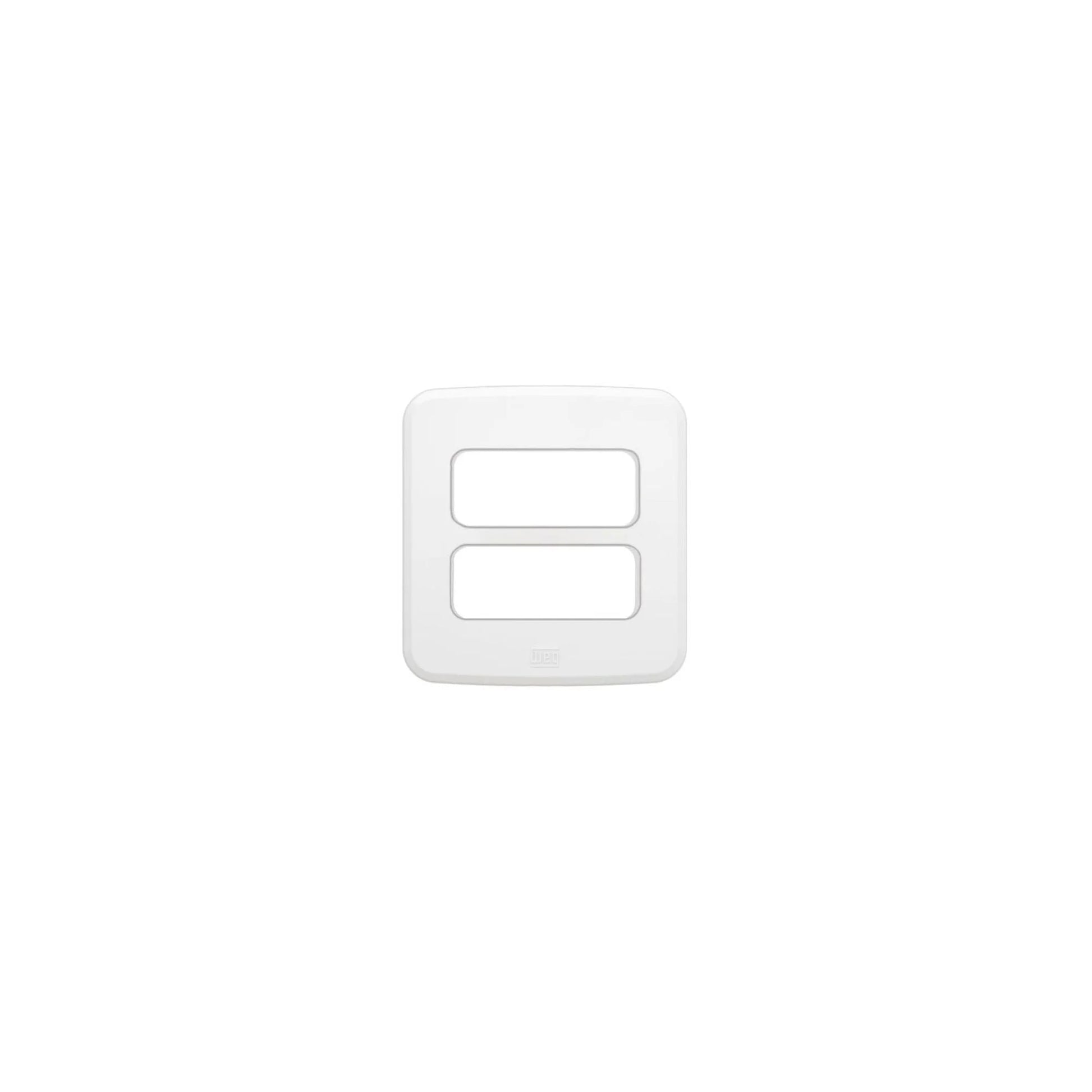 Miniplaca Para Tomada/ Interruptor 2 Poisções Branco - Embutir WEG