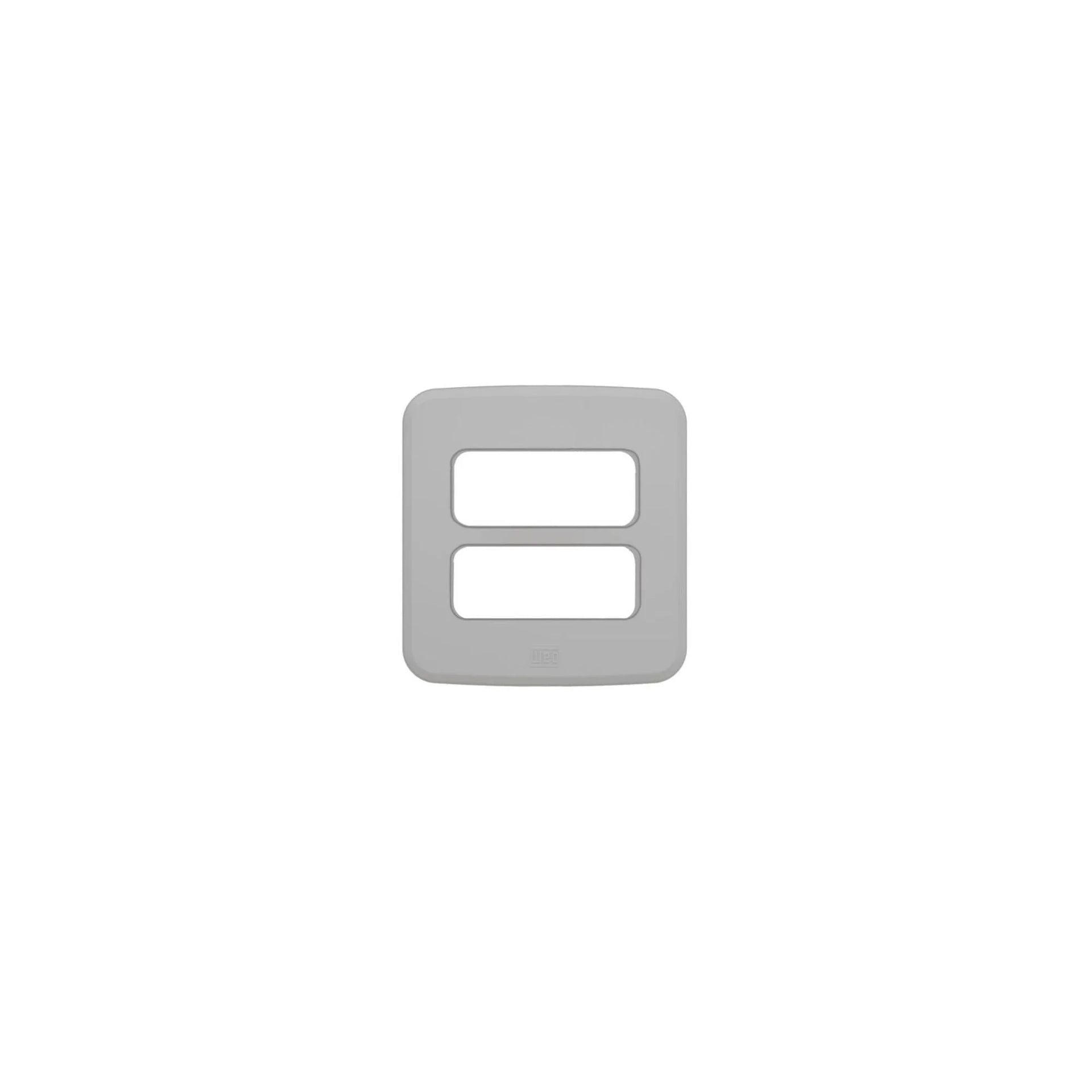Miniplaca Para Tomada/ Interruptor 2 Posições Cinza - Embutir WEG