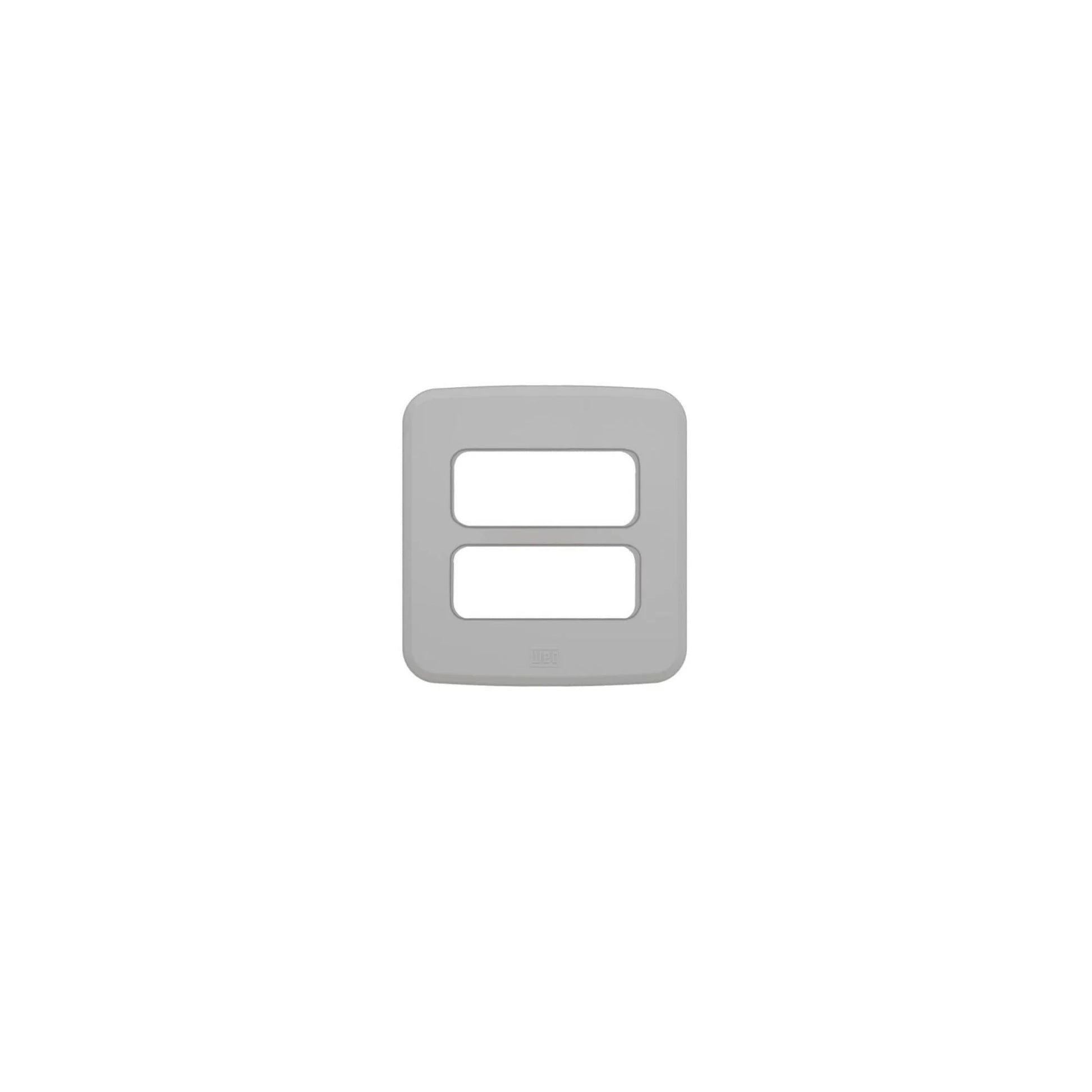 Miniplaca Para Tomada/ Interruptor 2 Posições Cinza - Embutir WEG