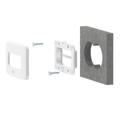 Miniplaca Para Tomada/Interruptor  1 Posição Marrom - Embutir - 14106692 WEG