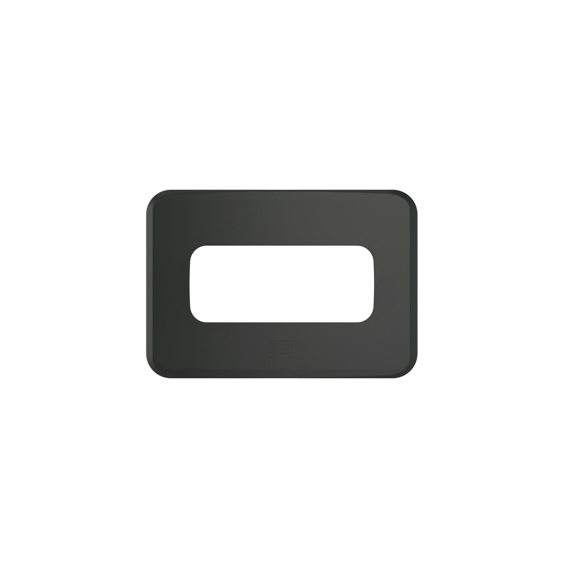 Miniplaca Para Tomada/Interruptor 1 Posição Preto - Embutir - 14106691 - Placas