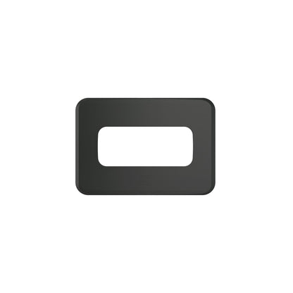 Miniplaca Para Tomada/Interruptor 1 Posição Preto - Embutir - 14106691 - Placas
