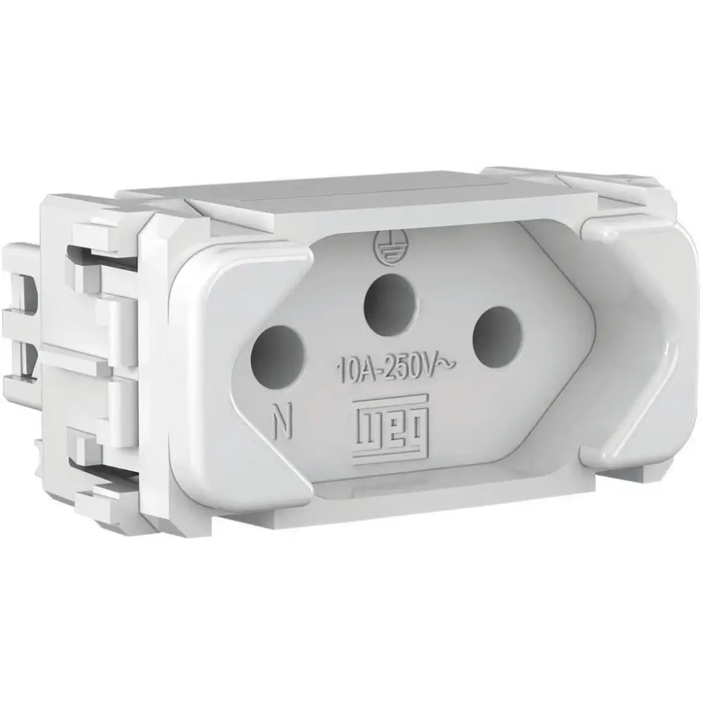 Módulo Tomada de Energia 3 Pontas Branco - 20A/250V - 13203148 WEG