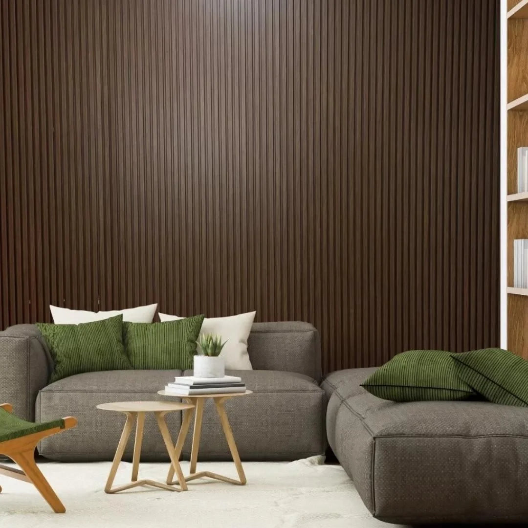 Ripa Ipê Escuro Para Painel Ripado | 2,8 m X 30 mm X 16mm | 2 Unidades - Painel
