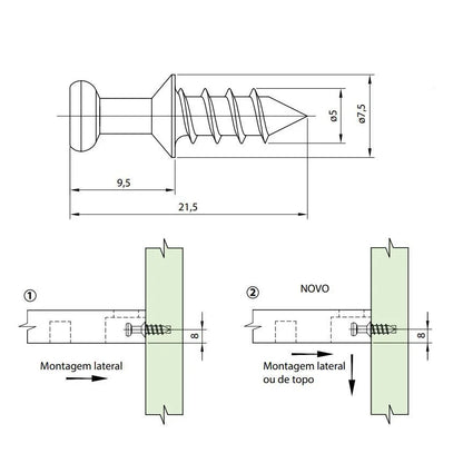 Parafuso Fa/Fb 1/4 ’ Com Ponta - Fixadores