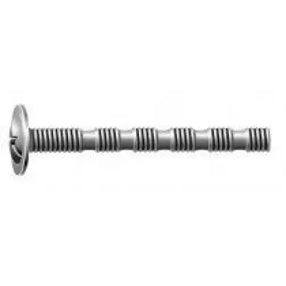 Parafuso para Puxador 4x35mm | Cabeça Flagelada | Zincado | Pct. com 500 - Fixadores