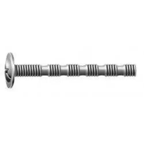 Parafuso para Puxador 4x35mm | Cabeça Flagelada | Zincado | Pct. com 500 - Fixadores