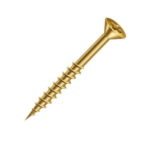 Parafuso Phillips Chipboard 3,5x40mm | Cabeça Chata | Bicromo | Cx c/ 500 un. - Fixadores