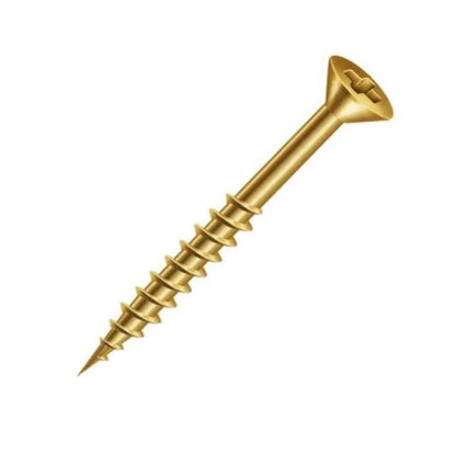 Parafuso Phillips Chipboard 3,5x40mm | Cabeça Chata | Bicromo | Cx c/ 500 un. - Fixadores