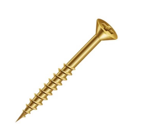 Parafuso Phillips Chipboard 4x35mm | Cabeça Chata | Bicromo | Pct. com 500 - Fixadores