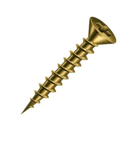 Parafuso Phillips Chipboard 4x16mm | Cabeça Chata | Bicromo | Cx c/ 1000 un. - Fixadores