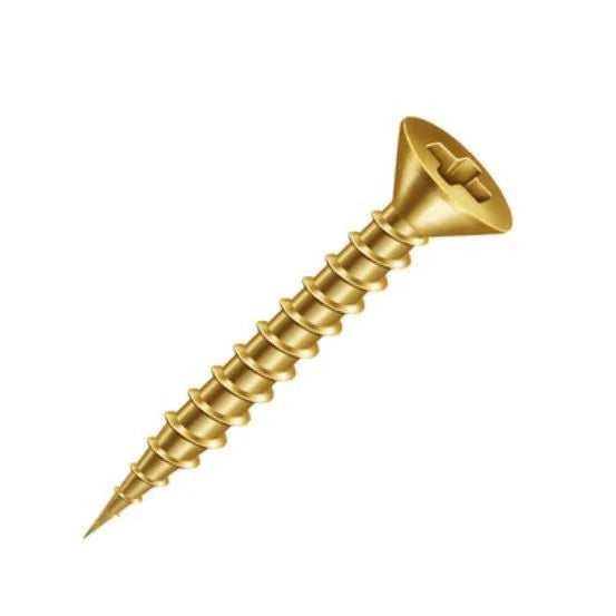 Parafuso Phillips Chipboard 4x16mm | Cabeça Chata | Bicromo | Pct. com 1000 CISER