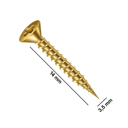 Parafuso Phillips Fixer 3,5x14mm | Cabeça Chata | Bicromo | Pct com 1000 (Mil) - Fixadores