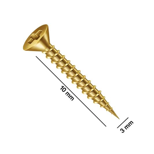 Parafuso Phillips Fixer 3x10mm | Cabeça Chata | Bicromo | Pct. com 1000 (Mil) - Fixadores