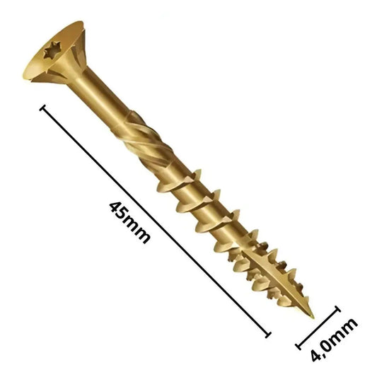Parafuso SuperFixer 4x45mm | Torx T20 | Cabeça Chata | Pct. com 200 CISER